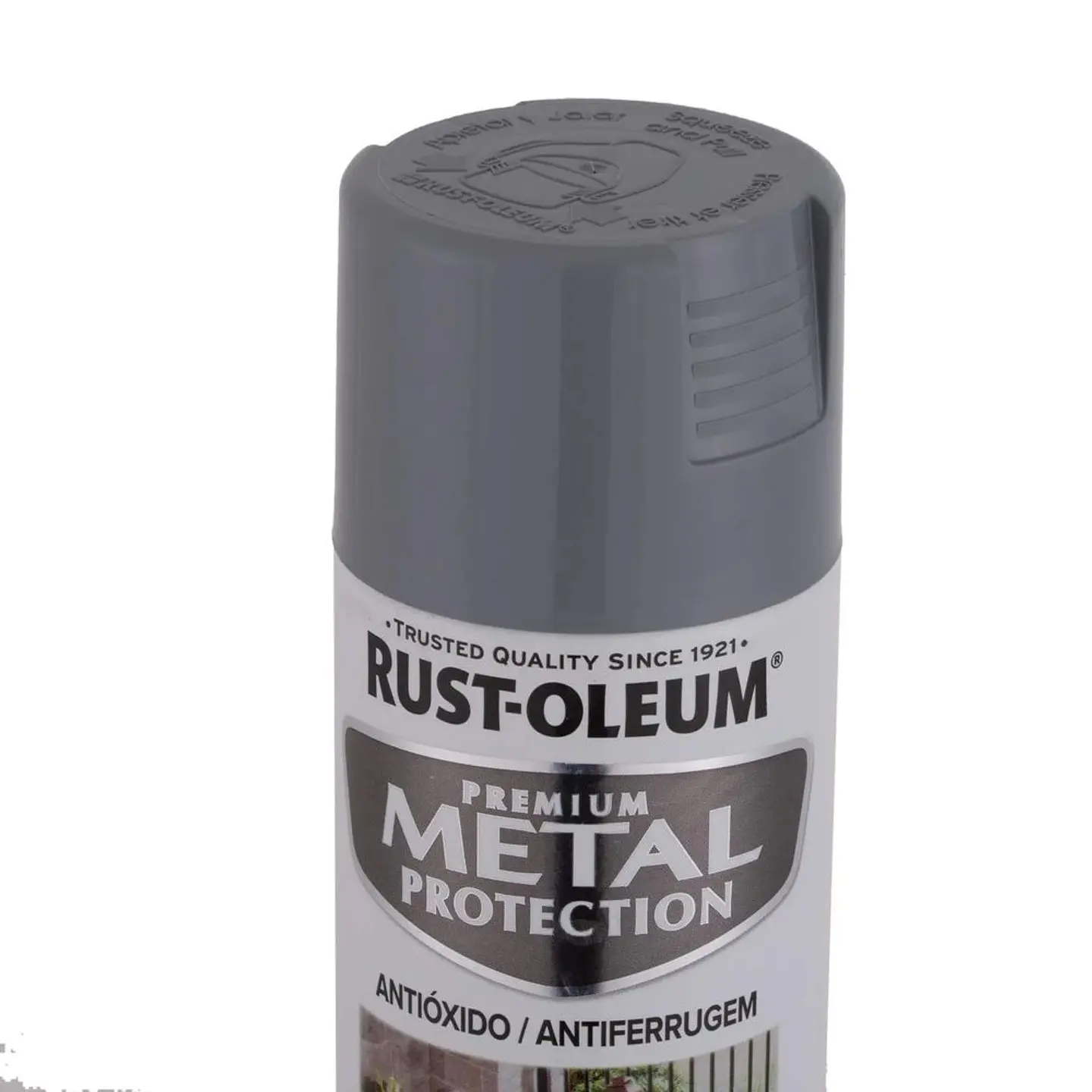 Pintura en Spray Metal Protection Anticorrosivo Gris Humo Brillante 340 g Rust-Oleum 4