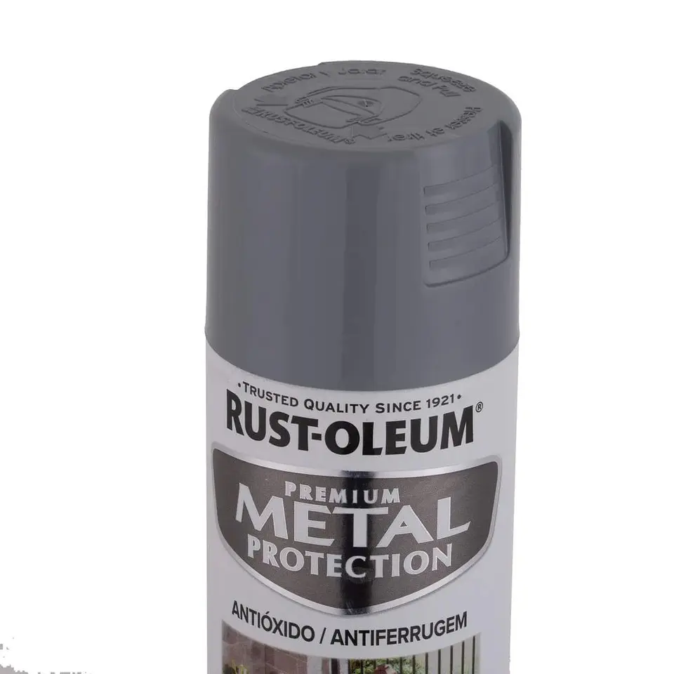 Pintura en Spray Metal Protection Anticorrosivo Gris Humo Brillante 340 g Rust-Oleum 4