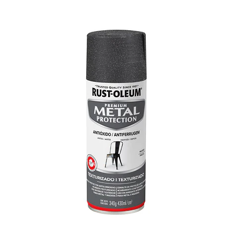 Pintura en Spray Metal Protection Anticorrosivo Texturado Negro 340 g Rust-Oleum