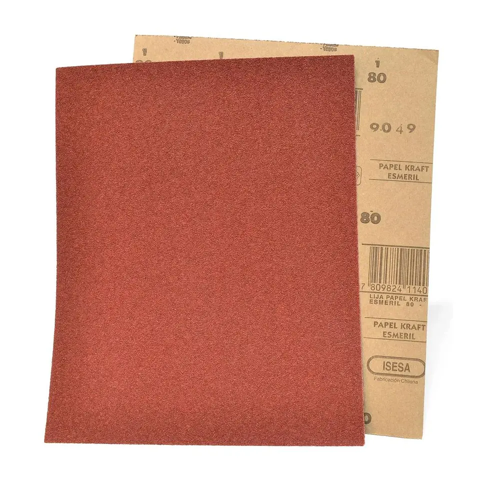 Lija Papel Kraft - Madera - Grano 80 - Isesa 2