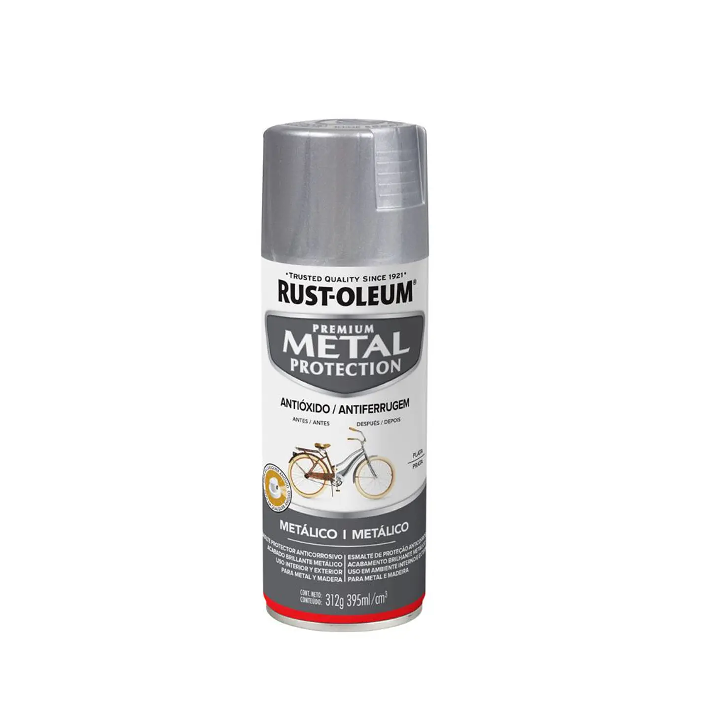 Pintura en Spray Metal Protection Acabado Metalico Plata Aluminio 312 g Rust-Oleum 1