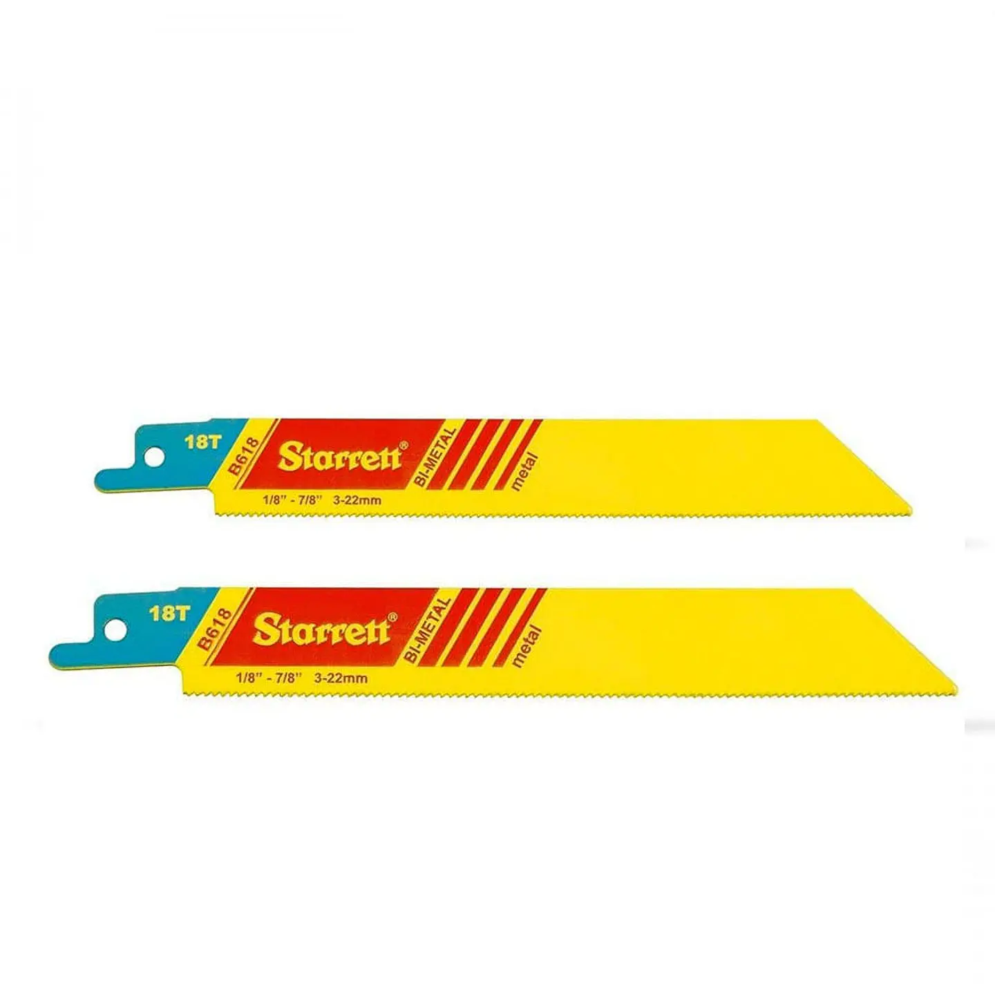Set 2 Sierras Sables Bimetal - Metal - 152 mm (18 TPI) - Starrett 1