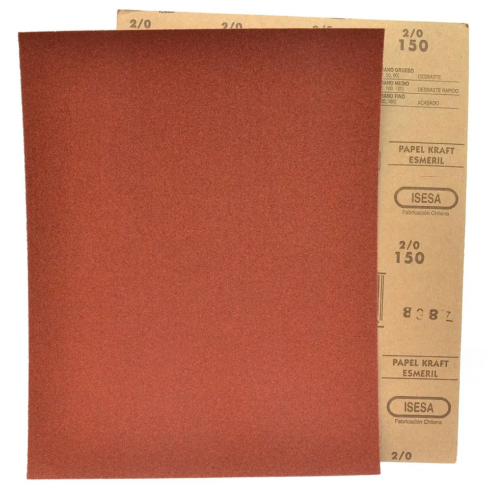Lija Papel Kraft - Madera - Grano 150 - Isesa 1