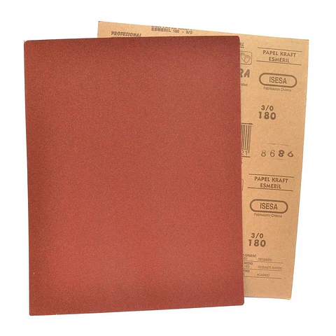 Lija Papel Kraft - Madera - Grano 180 - Isesa