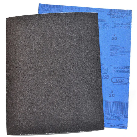 Lija Tradicional Tela - Metal y Madera - Grano 50 - Isesa