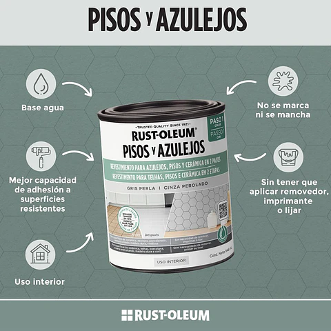 Protector para Pisos y Azulejos Gris Perla 946 ml Rust-Oleum