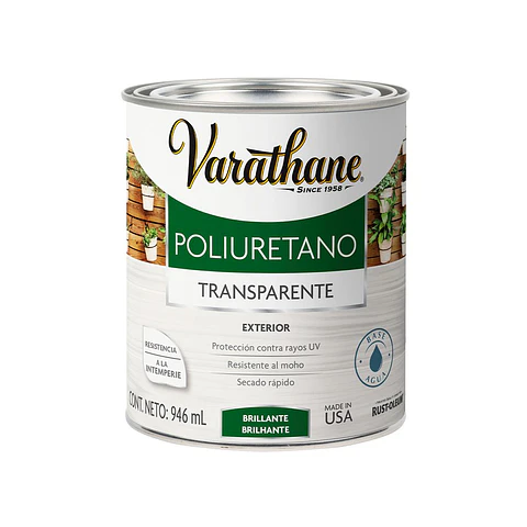 Poliuretano Exterior Brillante 946 ml Varathane Rust-Oleum