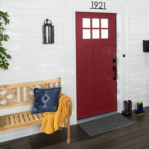 Pinturas para Puertas Interior y Exterior Rojo Granada Satinado 946 ml Rust-Oleum