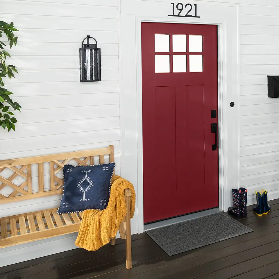 Pinturas para Puertas Interior y Exterior Rojo Granada Satinado 946 ml Rust-Oleum 2