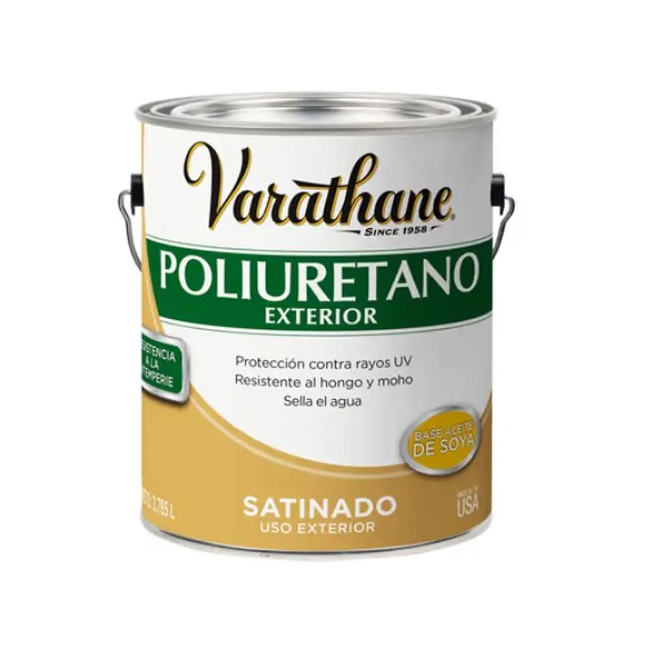 Poliuretano Exterior Brillante 3.785 L Varathane Rust-Oleum 1