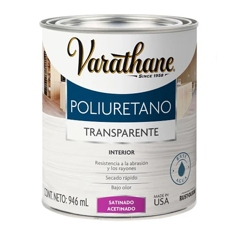 Poliuretano Interior Satinado 946 ml Varathane Rust-Oleum