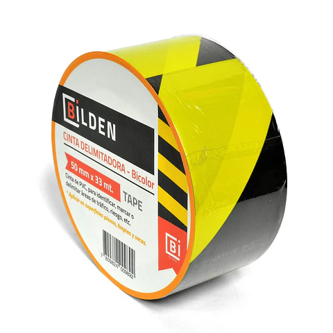Cinta Delimitadora Amarillo/Negro 50mm (33 metros) - Bilden