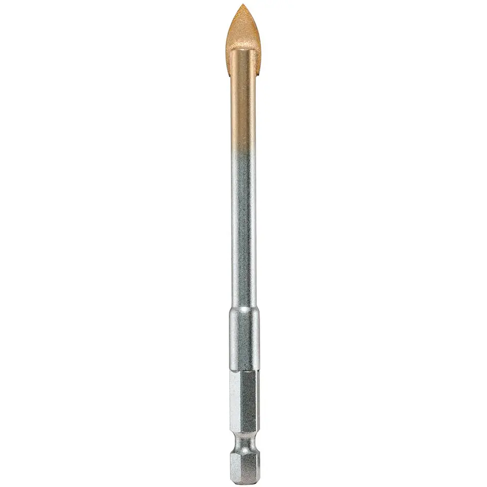 Broca para Vidrio 10 mm Largo 130 mm Hexagonal 1/4'' Profi Glas Alpen 1