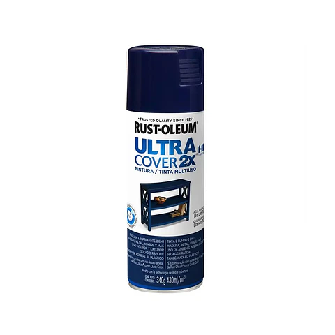 Pintura en Spray Ultra 5 en 1 Multisuperficie Anticorrosiva Azul Marino Brillante 340 g Rust-Oleum