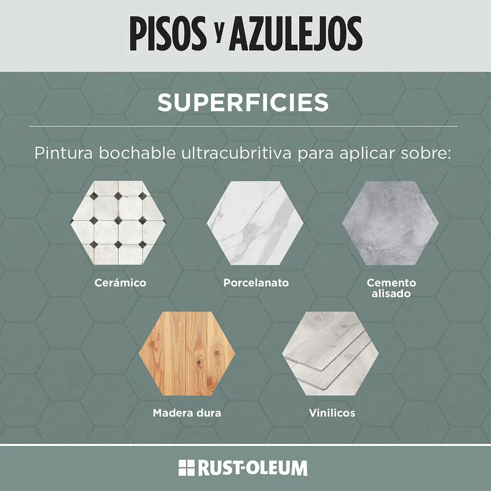 Protector para Pisos y Azulejos Transparente Semi-Brillante 946 ml Rust-Oleum 3
