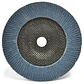 Disco Flap Laminado - Acero Inox. - 7'' - Grano 60 - Poliflex - Miniatura 2
