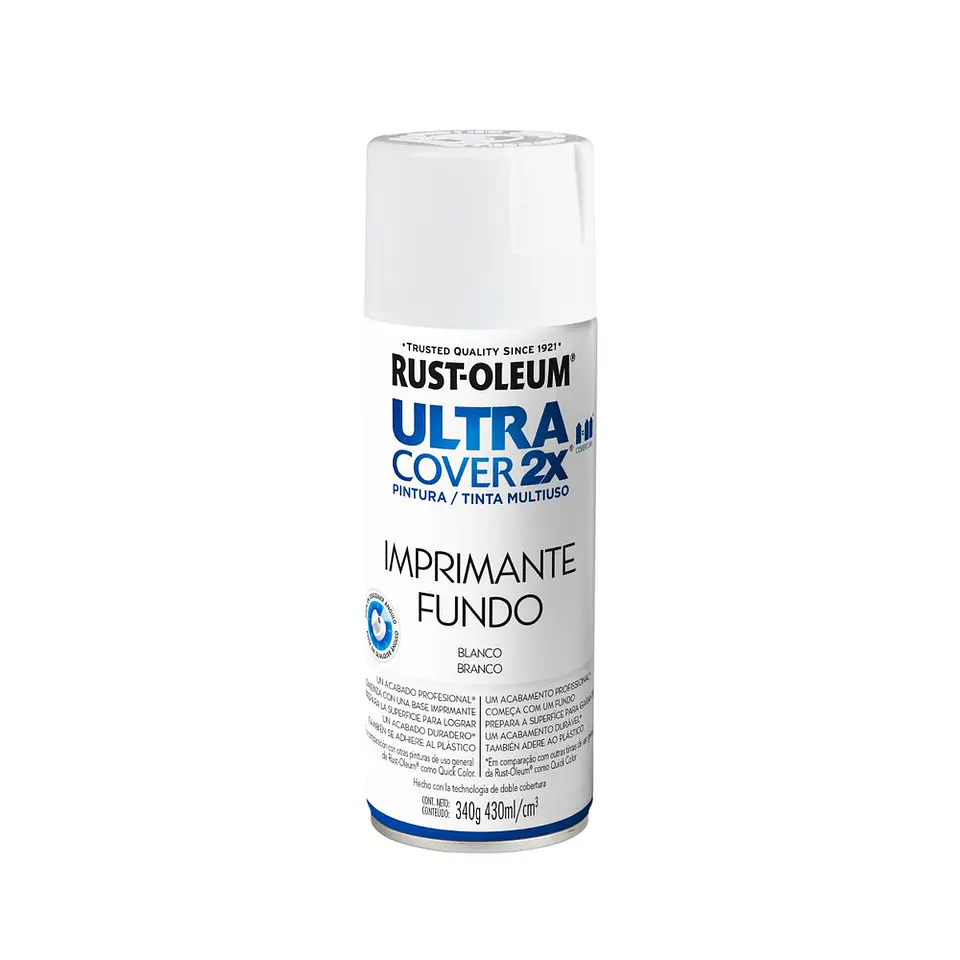 Imprimante en Spray Ultra Cover 2X Blanco Mate 340 g Rust-Oleum 1