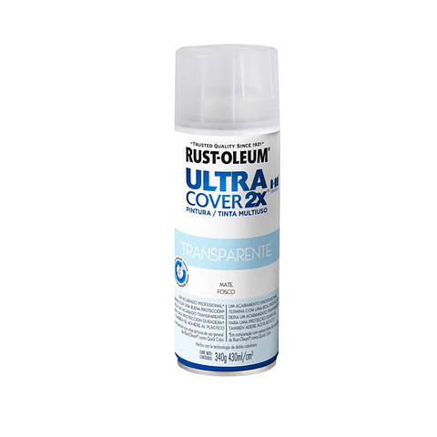 Pintura en Spray Ultra Cover 2X Multiuso Transparente Mate 340 g Rust-Oleum