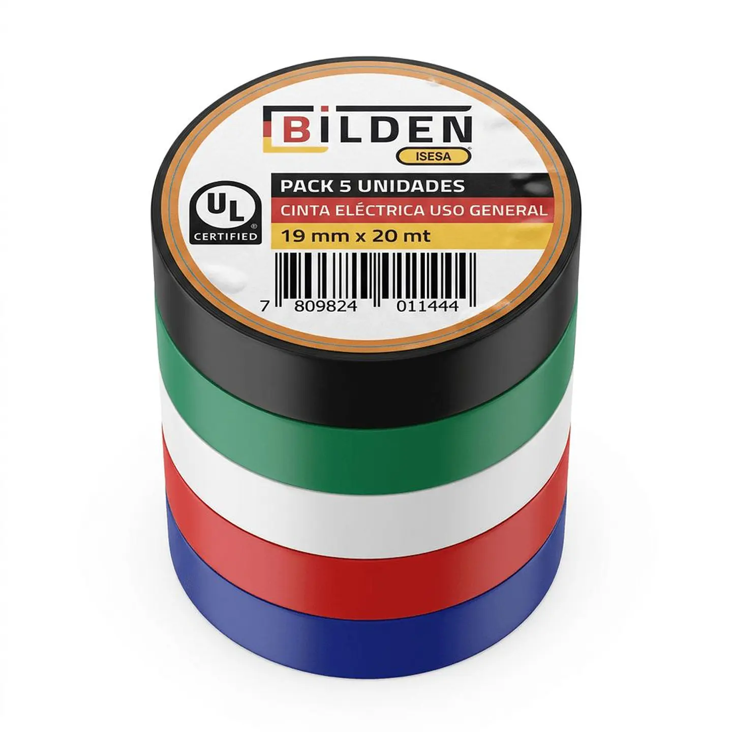 Cinta Electrica Pack 5u Uso Gral 19mm x 20m - Bilden 1