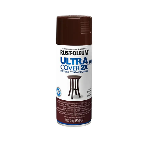 Pintura en Spray Ultra Cover 2X Multiuso Marrón Brillante 340 g Rust-Oleum