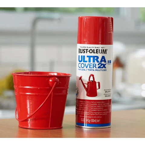 Pintura en Spray Ultra Cover 2X Multiuso Rojo Manzana Brillante 340 g Rust-Oleum
