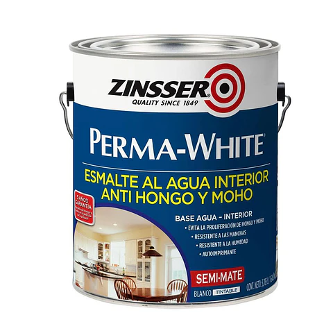 Pintura Interior Blanco Semi Mate 3.785 L Zinsser Rust-Oleum