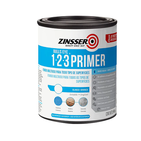 Imprimante Brochable Bulls Eye 1-2-3 Blanco Mate 946 ml Zinsser Rust-Oleum