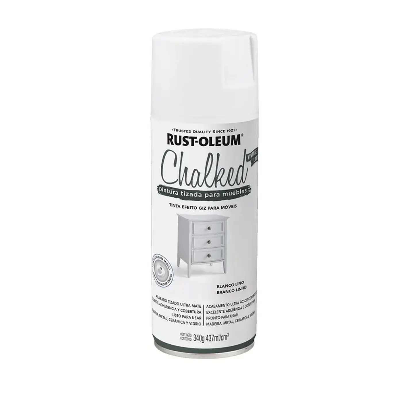 Pintura en Spray Chalked Tizada Blanco Lino Ultra Mate 340 g Rust-Oleum 1