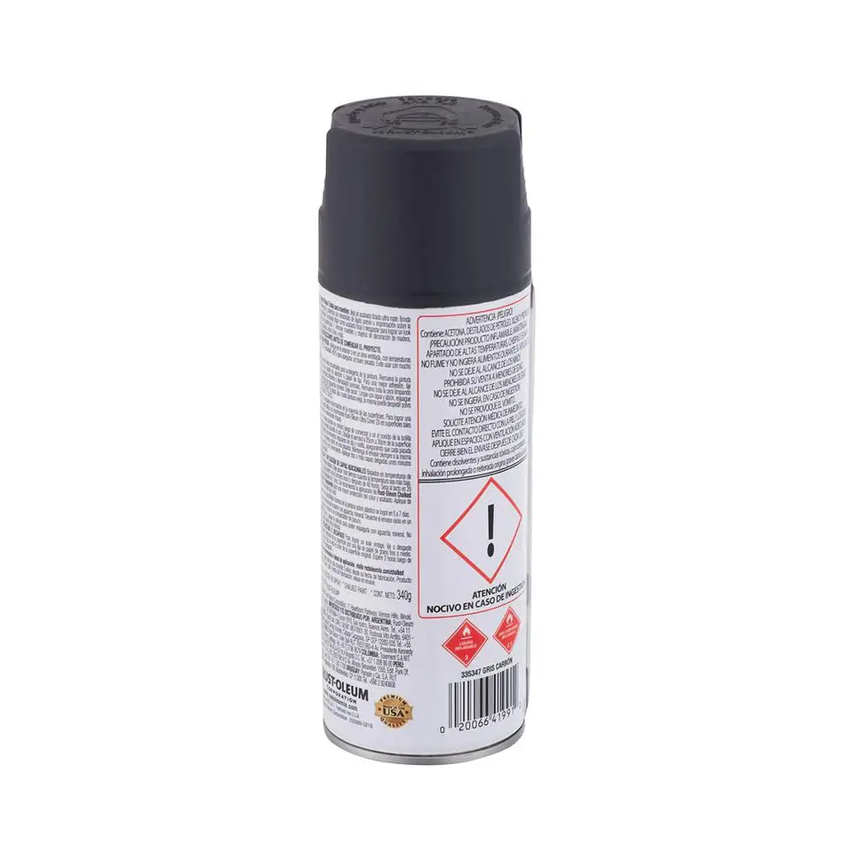 Pintura en Spray Chalked Tizada Gris Carbón Ultra Mate 340 g Rust-Oleum 2