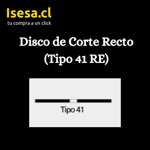 Disco de Corte para Metal Specialist Line Tipo 41 RE Rasta