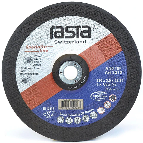 Disco de Corte para Metal Specialist Line 9" 230 x 3 x 22 mm Rasta