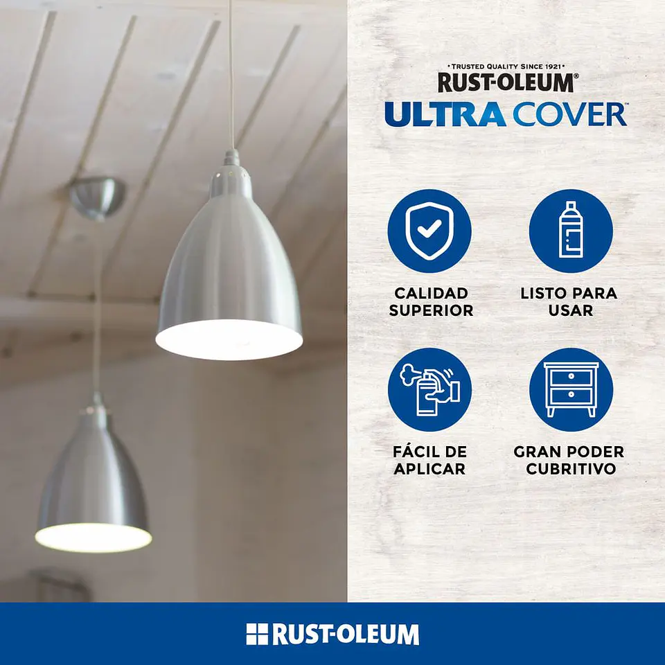 Pintura en Spray Ultra Cover 2X Multiuso Blanco Brillante 340 g Rust-Oleum 4