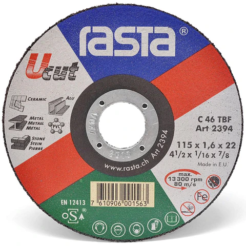 Disco de Corte Multimaterial UCUT 4 1/2" 115 x 1.6 x 22 mm Rasta