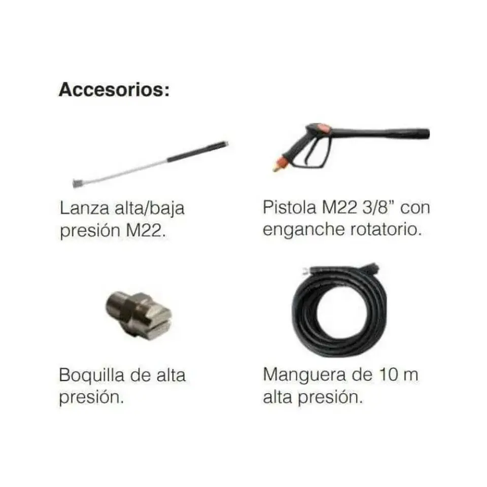 Hidrolavadora Industrial Agua Caliente 3000W 150 bar Hyper L-1211 Lavor 4