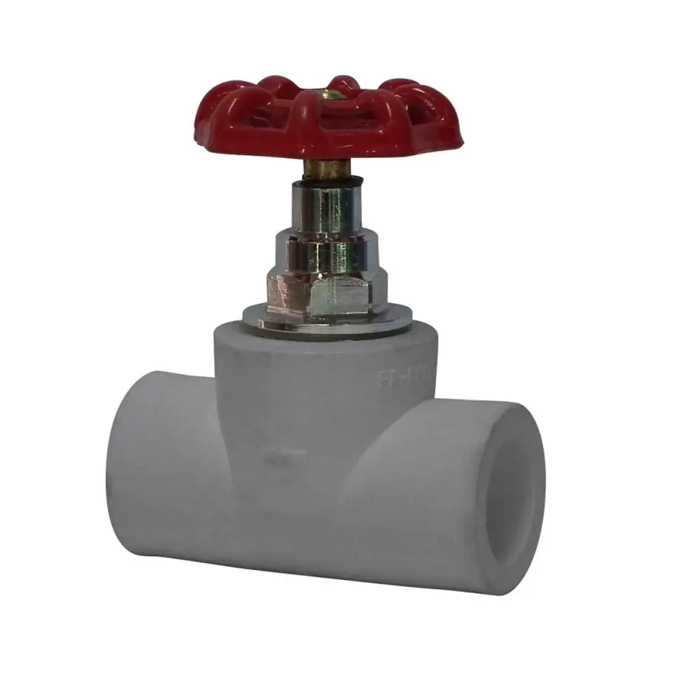 Llave de Paso Metálica PP-RCT Beta® Hoffens 75 mm Roja o Azul 1