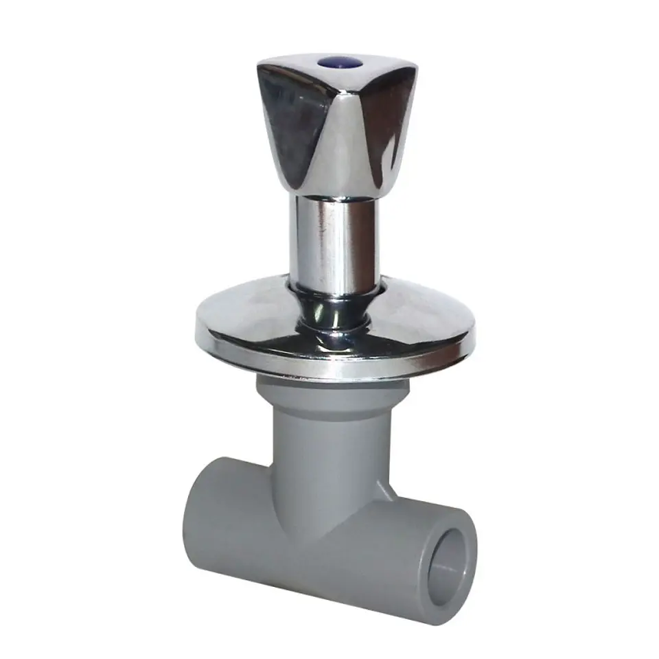 Llave de Paso PP-RCT Beta® Hoffens Manilla Cromada Larga 20 mm 1