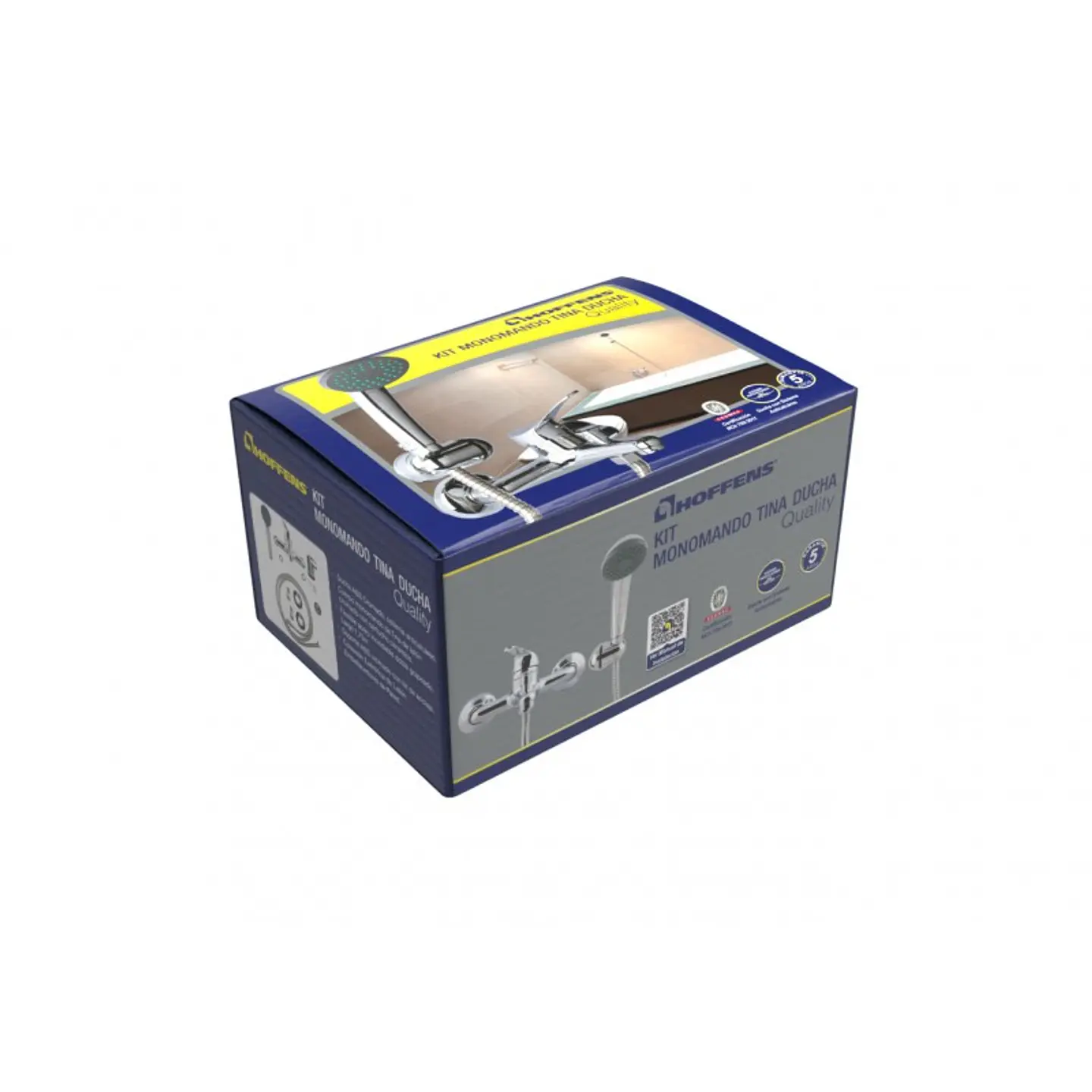 Monomando Tina Ducha ABS Allegra Black Hoffens 2