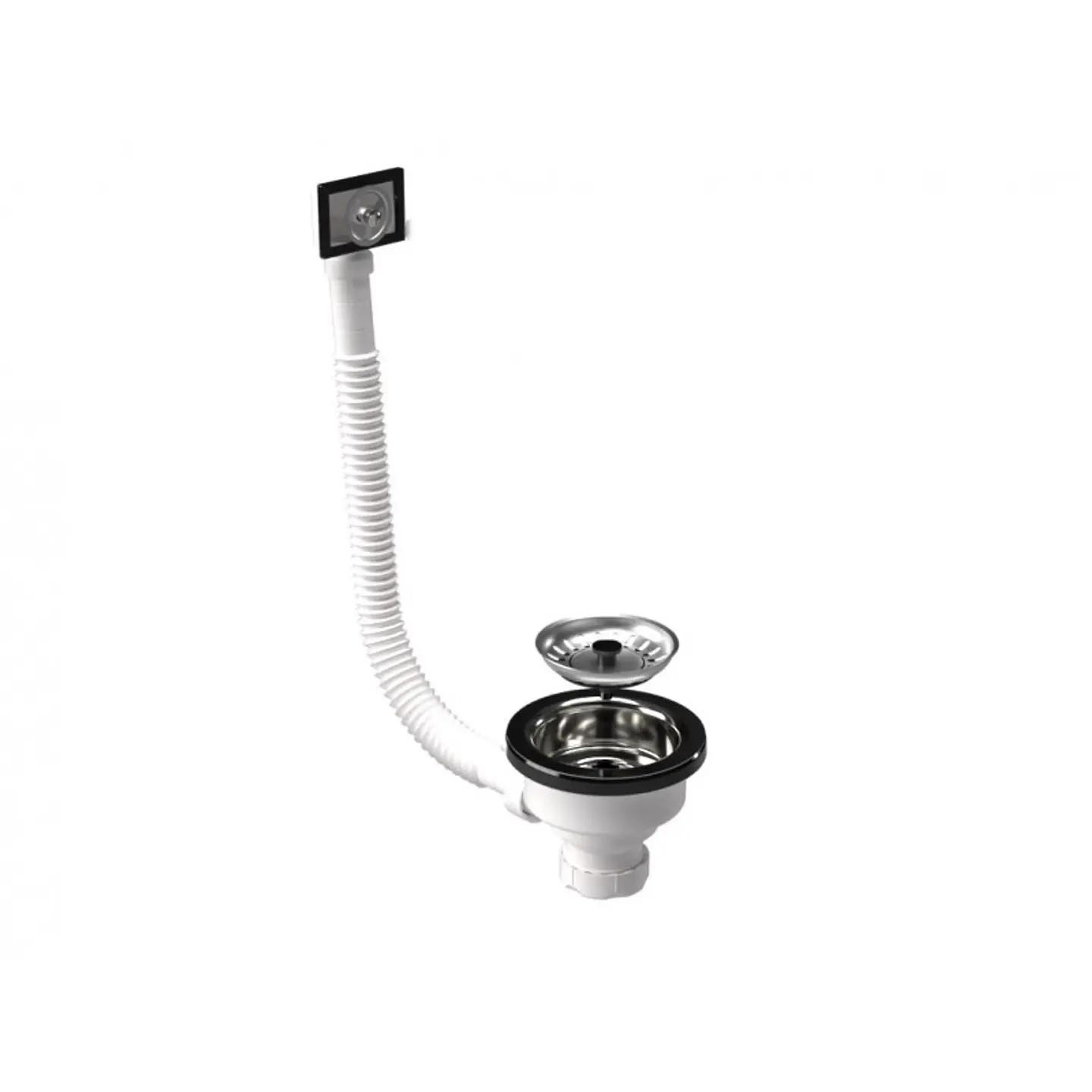 Desague Utility con Rebalse Rejilla Acero Inox 4
