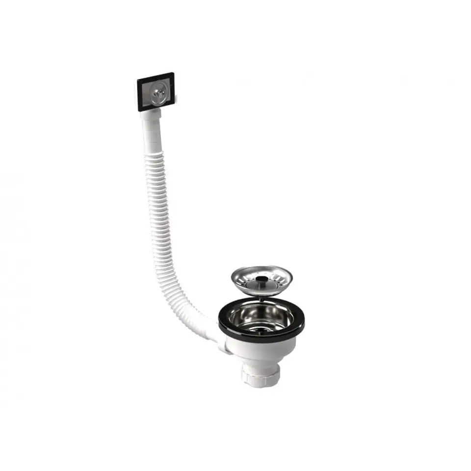 Desague Utility con Rebalse Rejilla Acero Inox 4
