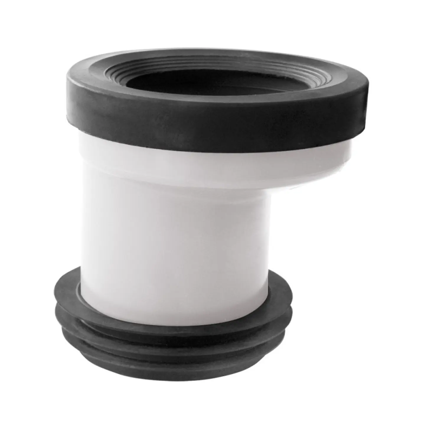 Adaptador WC Excentrico 30 mm. Flexible Salida 110 mm Hoffens 1