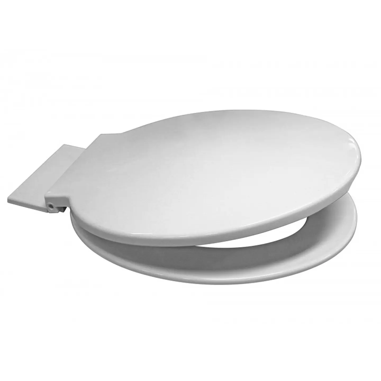 Asiento WC Redondo Reforzado Blanco Hoffens 3