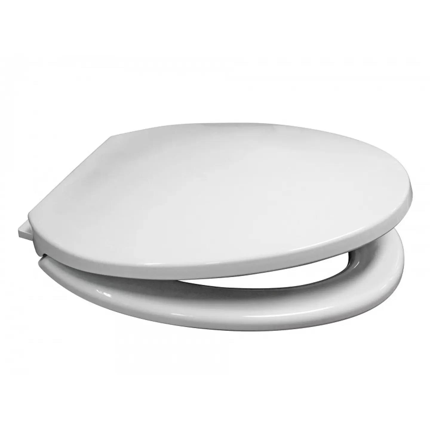 Asiento WC Elongado Reforzado Cierre Suave Blanco Hoffens 3