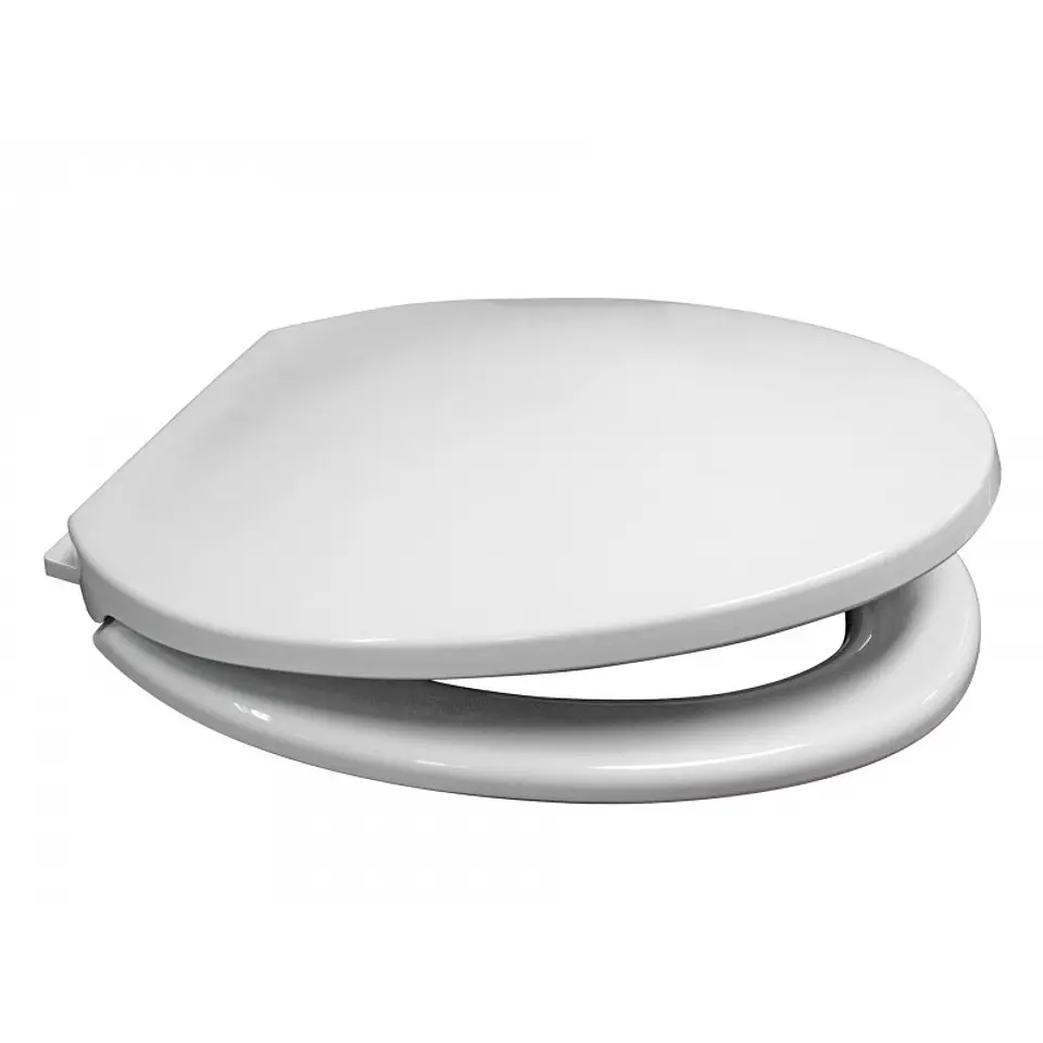 Asiento WC Elongado Reforzado Cierre Suave Blanco Hoffens 3
