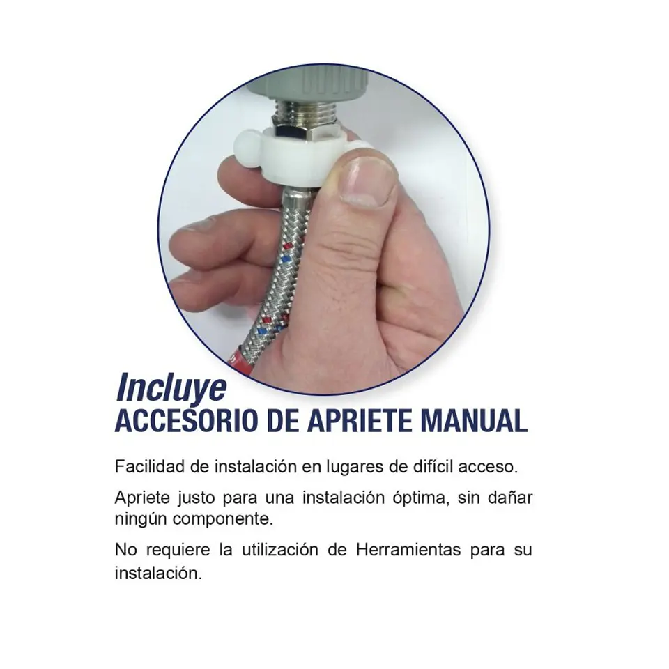 Flexible Agua Hi-hi 1/2 50 cm Inoxidable Hoffens 3
