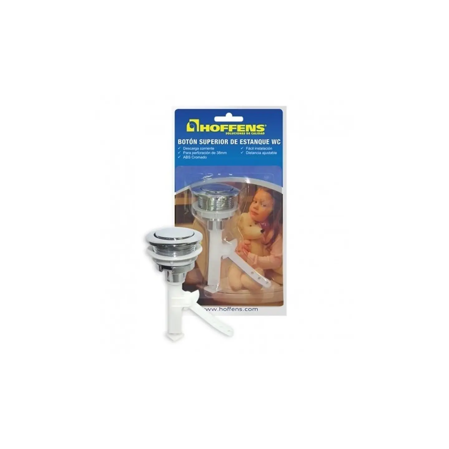Boton Superior Cromado Estanque Universal Hoffens 1