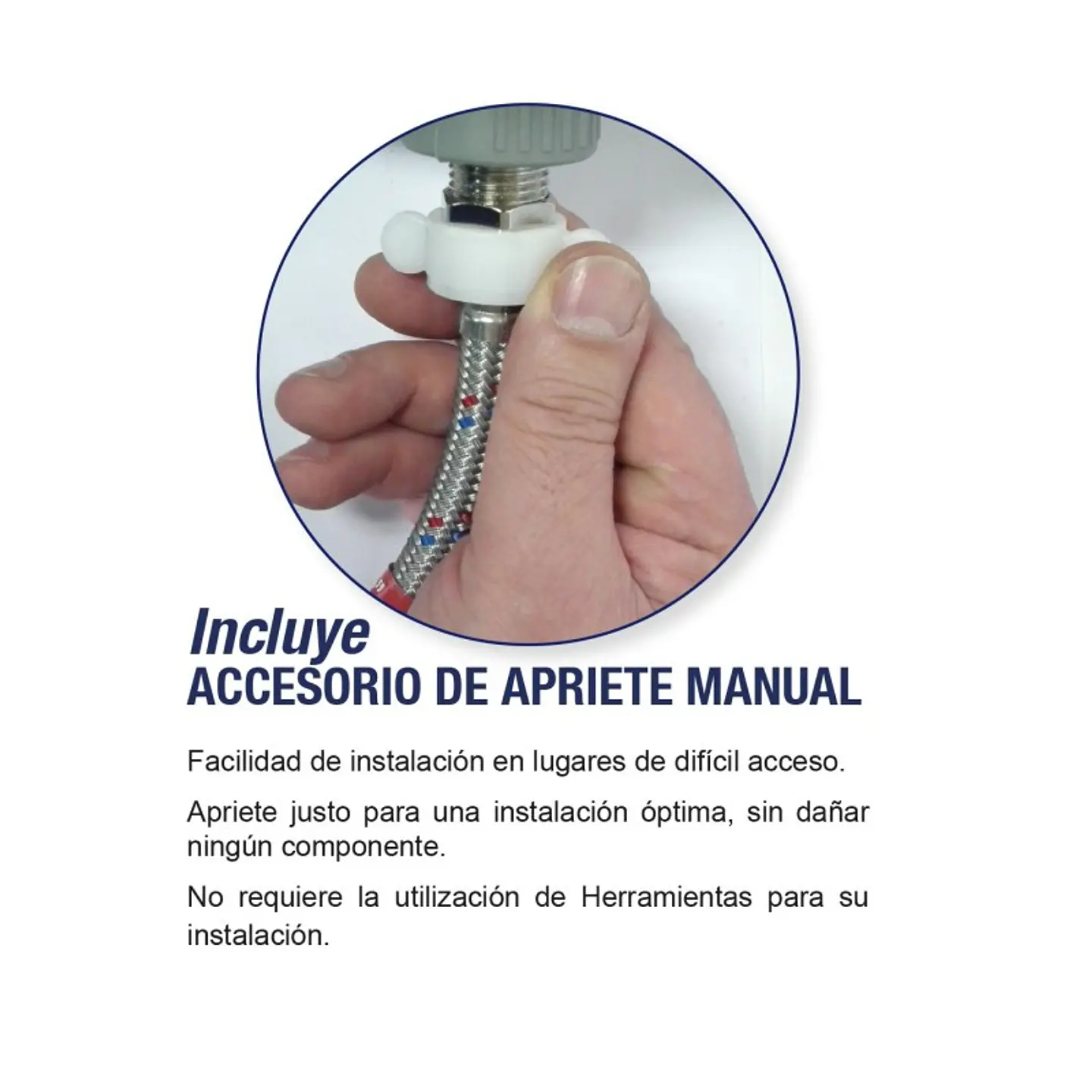 Flexible Agua Monomando He-hi M10X1 x 1/2