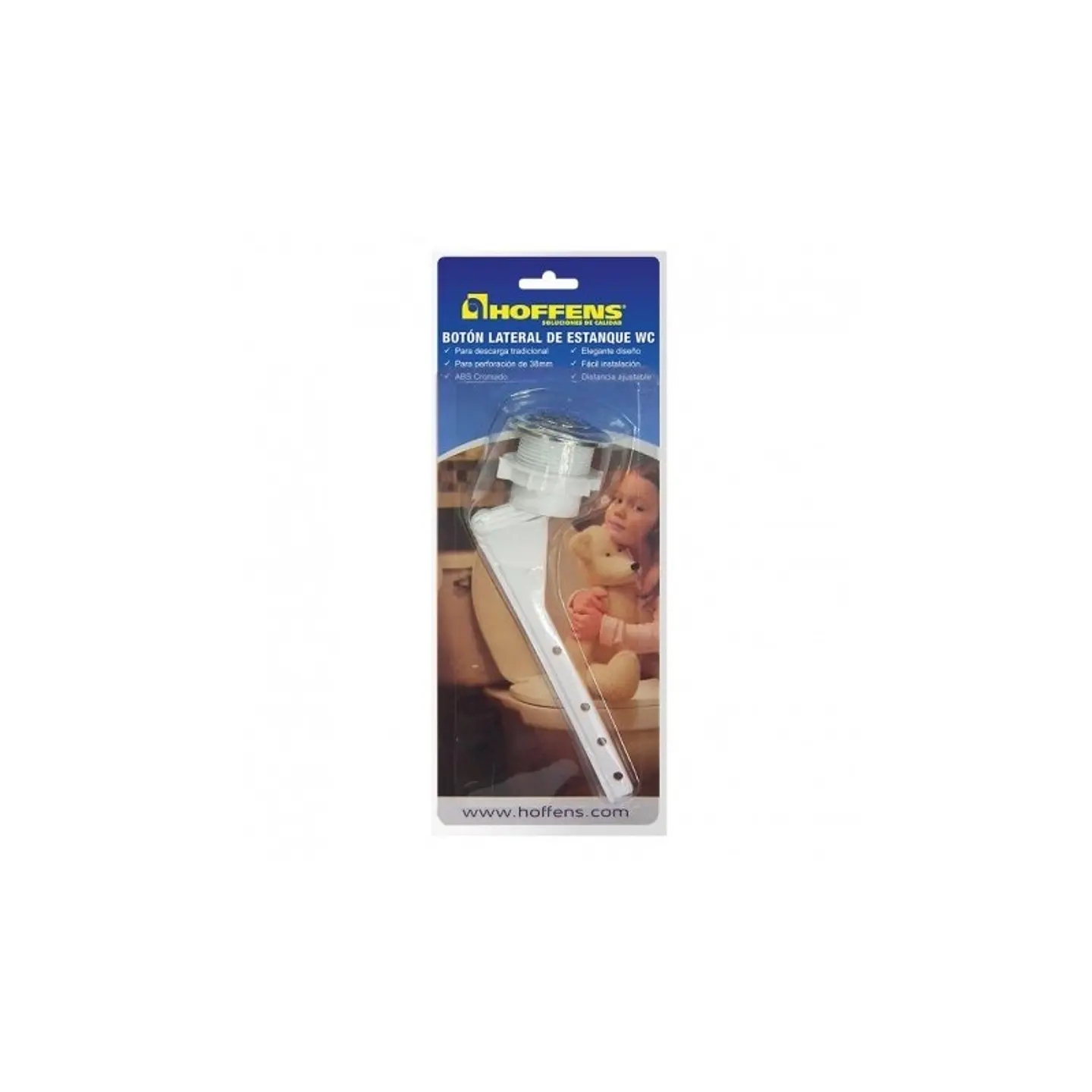 Boton Lateral Cromado Estanque Universal Hoffens 3