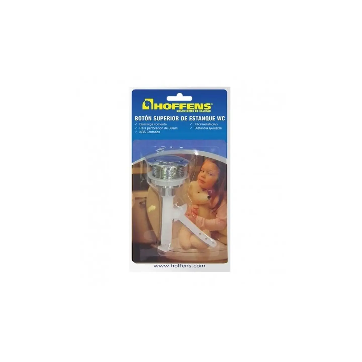 Boton Superior Cromado Estanque Universal Hoffens 3