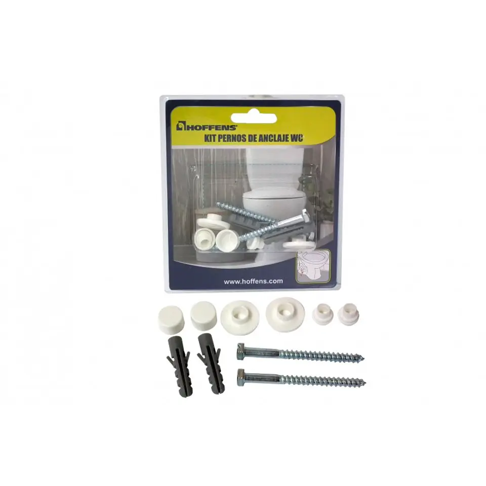 Kit Pernos Anclaje WC Blister Hoffens 2