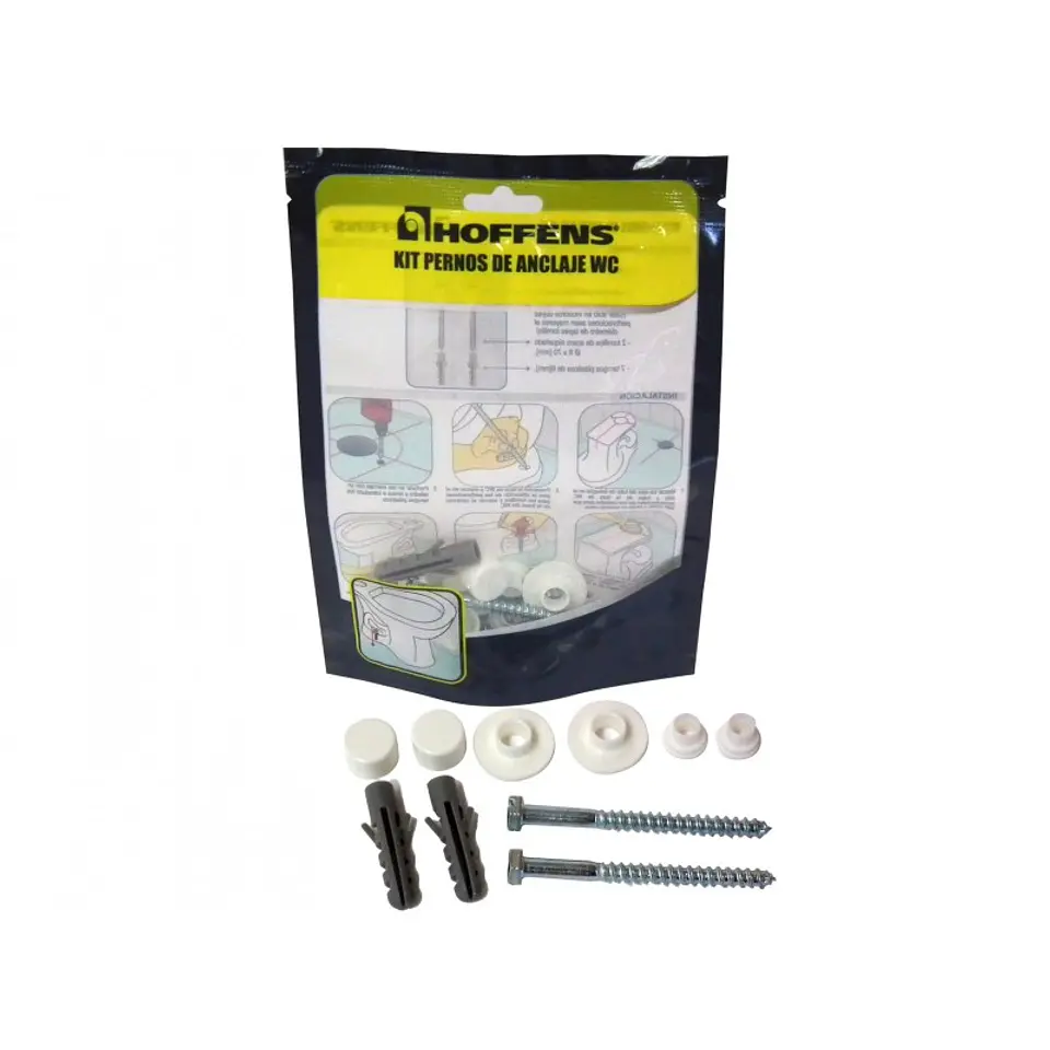 Kit Pernos Anclaje WC Bolsa Hoffens 2